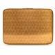 Funda de piel para ordenador portatil 17' - Griffe 2 - Or Maïa - Couture