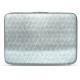 Housse cuir pour ordinateur portable 17' - Griffe 2 - Platinium - Couture