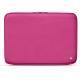Leather sleeve for 17' laptop - Griffe 2 - Rose BB