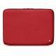 Leather sleeve for 17' laptop - Griffe 2 - Rouge troupelenc