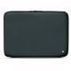 Leather sleeve for 17' laptop - Griffe 2 - Blu marino