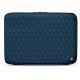Funda de piel para ordenador portatil 17' - Griffe 2 - Blu mediterran - Couture