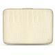 Leather sleeve for 17' laptop - Griffe 2 - Crocodile milk