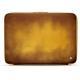 Leather sleeve for 17' laptop - Griffe 2 - Doré Patine