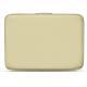 Leather sleeve for 17' laptop - Griffe 2 - Beige PU