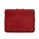 Macbook12インチ用のレザーケース - Griffe 3 - Rouge - Couture ( Nappa - Pantone 199C ) 