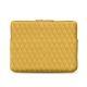 Capa em pele para Macbook 12" - Griffe 3 - Mimosa - Couture ( Pantone 141C ) 