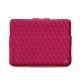 Macbook12インチ用のレザーケース - Griffe 3 - Rose fluo - Couture