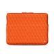 Macbook12インチ用のレザーケース - Griffe 3 - Orange fluo - Couture