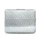 Macbook12インチ用のレザーケース - Griffe 3 - Platinium - Couture