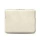 Schitzhülle aus Leder für MacBook 12" - Griffe 3 - Blanc escumo