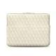 Housse cuir pour Macbook 12" - Griffe 3 - Blanc escumo - Couture