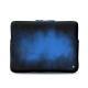 Housse cuir pour Macbook 12" - Griffe 3 - Bleu Patine