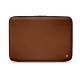 Leather sleeve for 8' laptop - Griffe 2 - Marron ( Nappa - Pantone 1615C ) 