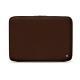 Leather sleeve for 8' laptop - Griffe 2 - Châtaigne ( Pantone 476C ) 