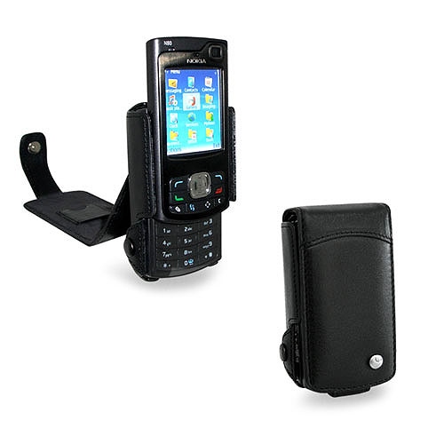 Astuccio in pelle Nokia N80 