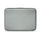 Leather sleeve for 8' laptop - Griffe 2 - Gris - Couture ( Nappa - Pantone W428C ) 