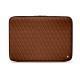 Funda de piel para ordenador portatil 8' - Griffe 2 - Marron - Couture ( Nappa - Pantone 1615C ) 