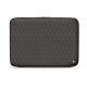 Funda de piel para ordenador portatil 8' - Griffe 2 - Anthracite - Couture ( Pantone 424C ) 