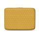 Funda de piel para ordenador portatil 8' - Griffe 2 - Mimosa - Couture ( Pantone 141C ) 