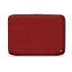 Housse cuir pour ordinateur portable 8' - Griffe 2 - Tomate - Couture ( Pantone 187C ) 