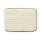 Capa em pele para computador portátil 8' - Griffe 2 - Blanc escumo - Couture