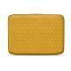 Leather sleeve for 8' laptop - Griffe 2 - Jaune soulèu - Couture