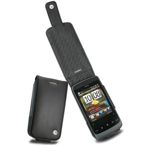 HTC Touch2  leather case - Noir ( Nappa - Black ) 