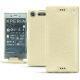 Sony Xperia XZ1 leather case - Ivoire ( Sleek P C12 - White ) 