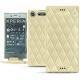 Capa em pele Sony Xperia XZ1 - Beige - Couture ( Nappa - Pantone 7502C ) 
