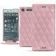 Sony Xperia XZ1 leather case - Rose - Couture ( Nappa - Pantone 2365C ) 