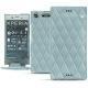 Housse cuir Sony Xperia XZ1 - Bleu ciel - Couture ( Nappa - Pantone 277C ) 