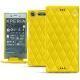 レザーケース Sony Xperia XZ1 - Jaune fluo - Couture