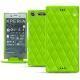 Funda de piel Sony Xperia XZ1 - Vert fluo - Couture
