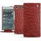Funda de piel Sony Xperia XZ1 - Autruche ciliegia