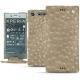 Sony Xperia XZ1 leather case - Autruche desert