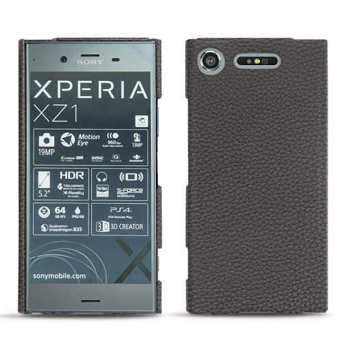 Funda de piel Sony Xperia XZ1Anthracite ( Pantone #41403c ) 