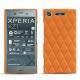 Coque cuir Sony Xperia XZ1 - Orange - Couture ( Nappa - Pantone 1495U ) 