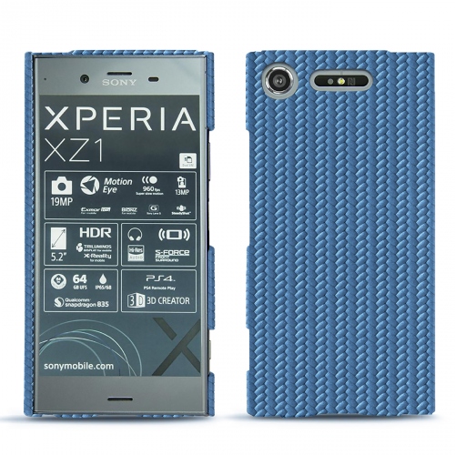 Lederschutzhülle Sony Xperia XZ1Abaca ishia ( Pantone #395775 ) 
