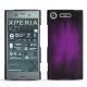 Coque cuir Sony Xperia XZ1 - Violet Patine