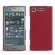 Coque cuir Sony Xperia XZ1 - Rouge passion