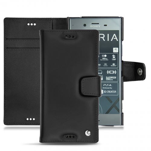 レザーケース Sony Xperia XZ1 - Noir ( Nappa - Black ) 