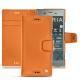 Housse cuir Sony Xperia XZ1 - Orange ( Nappa - Pantone 1495U ) 