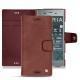 Custodia in pelle Sony Xperia XZ1 - Passion vintage ( Glutton - Red ) 