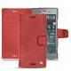 Funda de piel Sony Xperia XZ1 - Cerise vintage ( Pantone 185C ) 