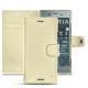 Custodia in pelle Sony Xperia XZ1 - Ivoire ( Sleek P C12 - White ) 