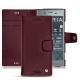 Custodia in pelle Sony Xperia XZ1 - Lie de vin ( Pantone 5115C ) 