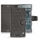 Sony Xperia XZ1 leather case - Anthracite - Couture ( Pantone 424C ) 