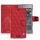 가죽 커버 Sony Xperia XZ1 - Rouge troupelenc - Couture