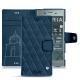 Housse cuir Sony Xperia XZ1 - Blu mediterran - Couture